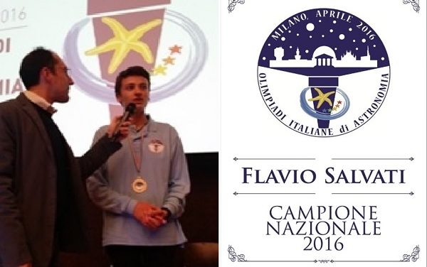 Flavio Salvati  vince le Olimpiadi di Astronomia 2016